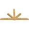 Ekena Millwork Kennewick Rough Sawn Timber Gable Bracket, Western Red Cedar, 108"W x 58"H x 4"D x 6"F, 13/12 Pitch GBW108X58X0406KEN00RWR - alternate 2